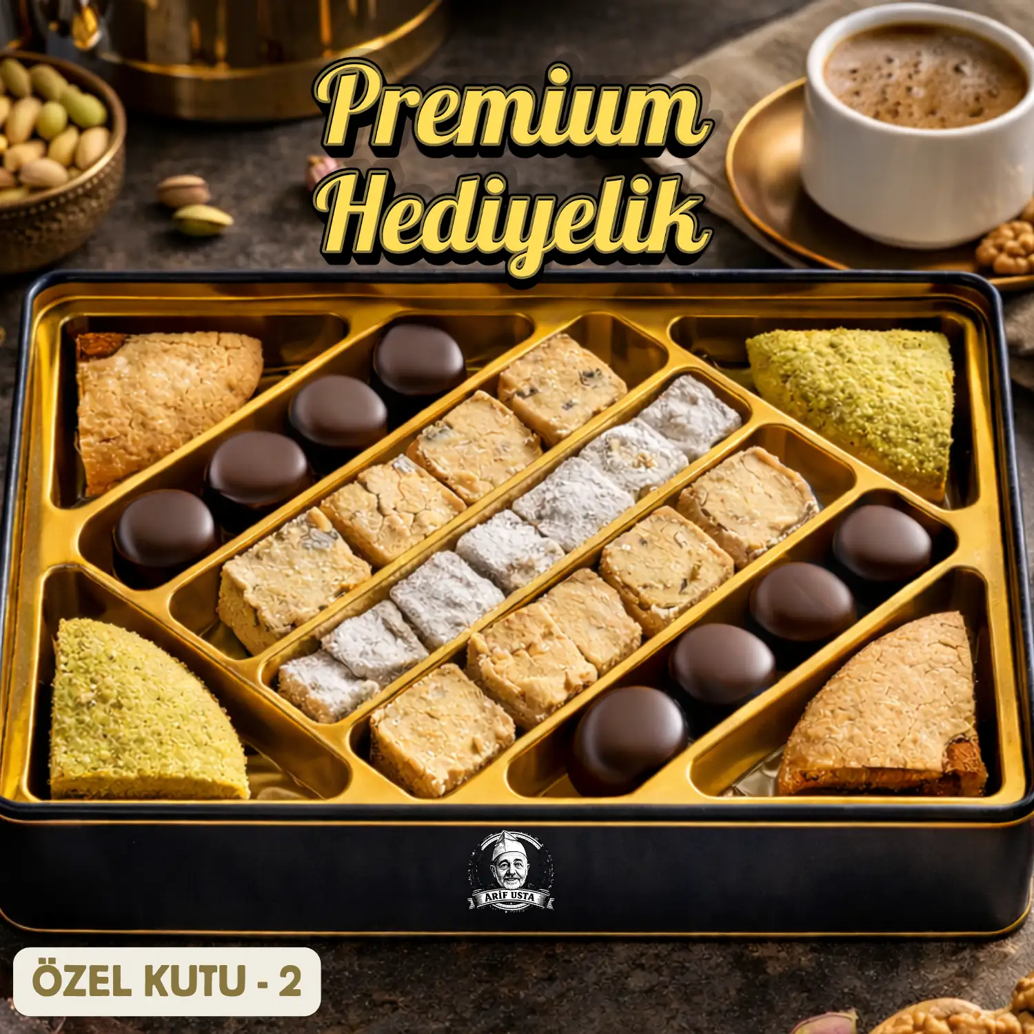 Premium Hediyelik Kutu - Edirne Seti ve Çikolatalı Ezme